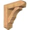 Ekena Millwork Balboa Arts and Crafts Smooth Bracket w/ Offset Brace, Western Red Cedar, 7 1/2"W x 26"D x 26"H BKT0806X26X26BOA03SWR - alternate 1